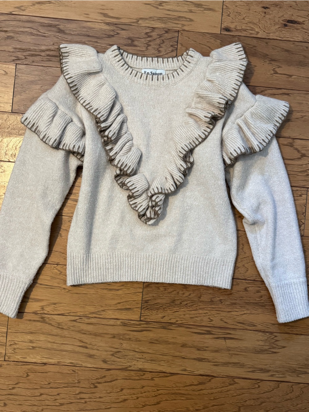 En Saison ruffle sweater